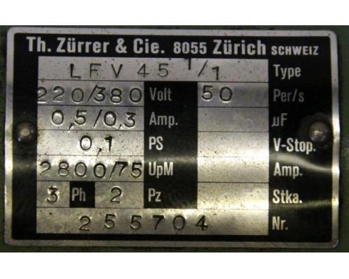 Getriebemotor 0,07 kW 75 U/min von Zürrer – LFV 451/1 - Bild 4