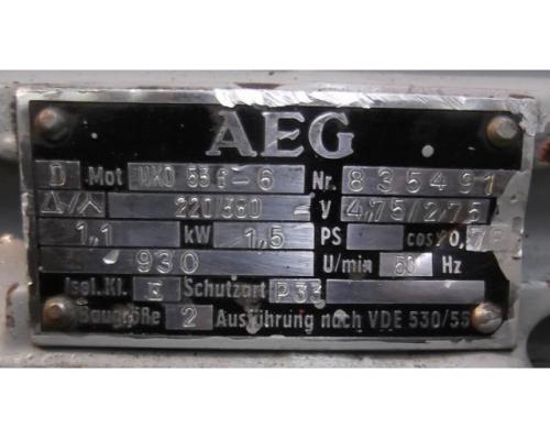 Elektromotor 1,1 kW 930 U/min von AEG – NKO53f-6 - Bild 4