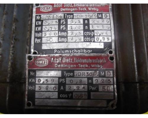 Elektromotor 0,59/0,74/0,95 kW 925/1410/2820 U/min von Dietz – GDR30/642 - Bild 4