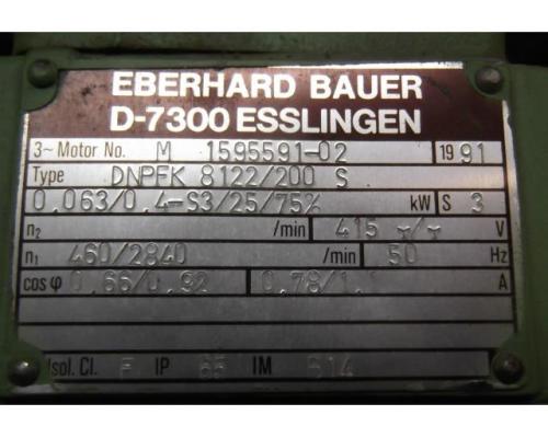 Elektromotor 0,063/0,4 kW 460/2840 U/min 415 V von Bauer – DNPFK8122/200-S - Bild 4