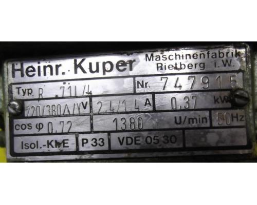 Elektromotor 0,37 kW 1380 U/min von Heinr. Kuper – R71L/4 - Bild 4