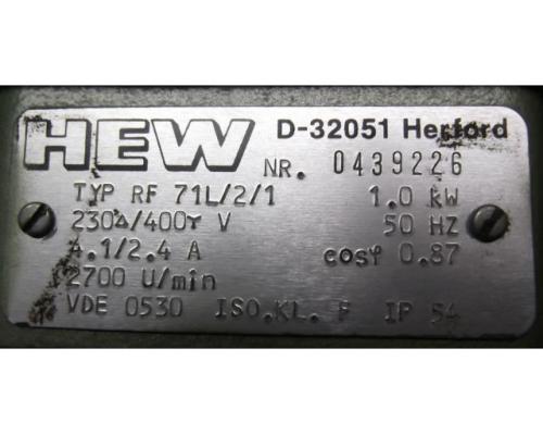 Elektromotor 1 kW 2700 U/min von HEW – RF71L/2/1 - Bild 4