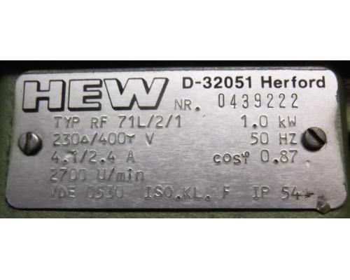 Elektromotor 1 kW 2700 U/min von HEW – RF71L/2/1 - Bild 8