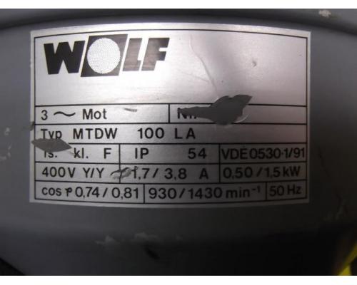 Elektromotor 0,5/1,5 kW 930/1430 U/min von Wolf – MTDW100LA - Bild 4