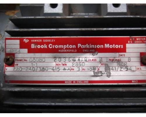 Elektromotor 1,1 kW 2850 U/min von Brook Crompton – D80BD - Bild 4