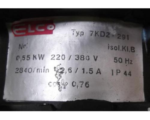 Elektromotor 0,55 kW 2840 U/min von Elco – 7KD2-291 - Bild 4