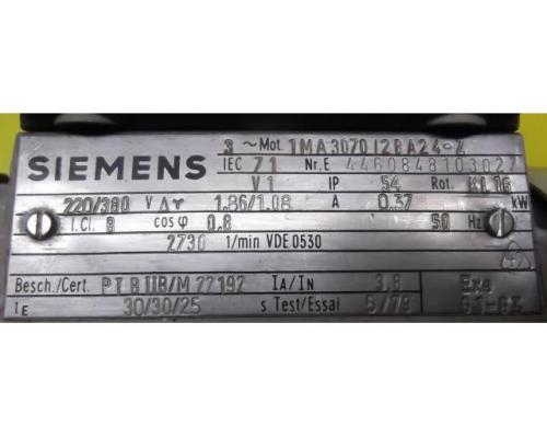 Elektromotor 0,37 kW 2730 U/min Ex von Siemens – 1MA3070I2BA24-Z - Bild 4