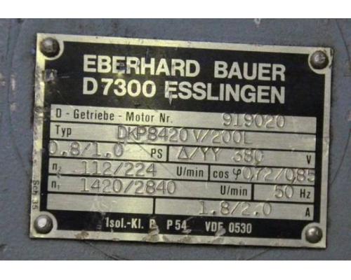 Getriebemotor 0,5/0,7 kW 112/224 U/min von Bauer – DKP8420V/200L - Bild 4