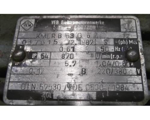 Elektromotor 0,12 kW 870 U/min von VEM – KMERB63G6 - Bild 4