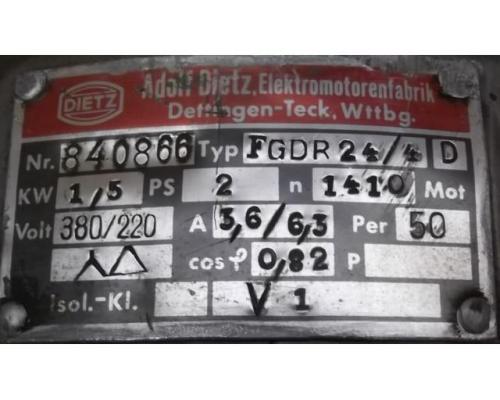 Elektromotor 1,5 kW 1410 U/min von DIETZ – FGDR 24/4 D - Bild 4