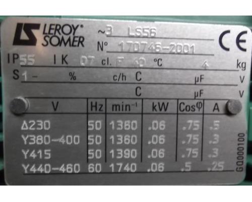 Getriebemotor 0,06 kW 276 U/min von Leroy Somer – LS56 - Bild 4
