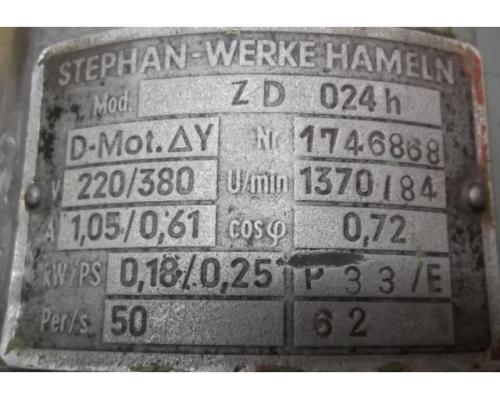 Getriebemotor 0,18 kW 84 U/min von Stephan Werke – ZD024h - Bild 4