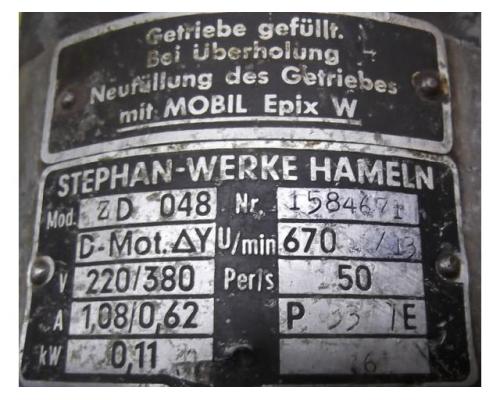 Getriebemotor 0,11 kW 13 U/min von Stephan Werke – ZD048 - Bild 4