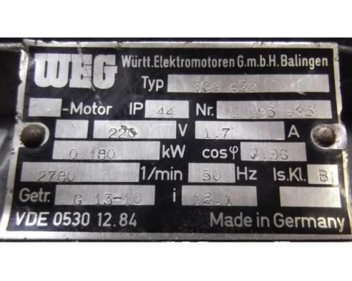 Getriebemotor 0,18 kW 153 U/min 220V von WEG – OCG632 - Bild 4