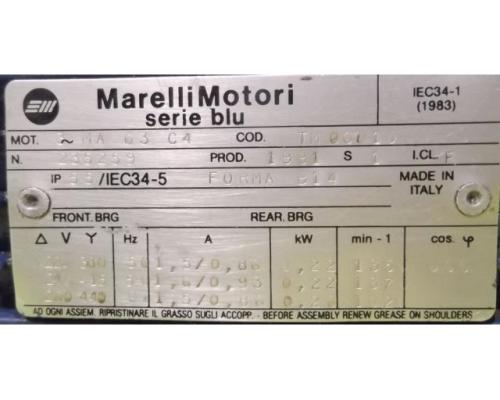regelbarer Getriebemotor 0,22 kW 43,1-200 U/min von Marelli – TM96010 - Bild 5