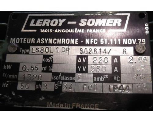 Getriebemotor 0,55 kW 66 U/min von Leroy Somer – LS80L1DP - Bild 5
