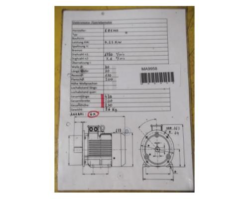 Getriebemotor 0,25 kW 7,6 U/min von Bockwoldt – CB29-71K/4D - Bild 5