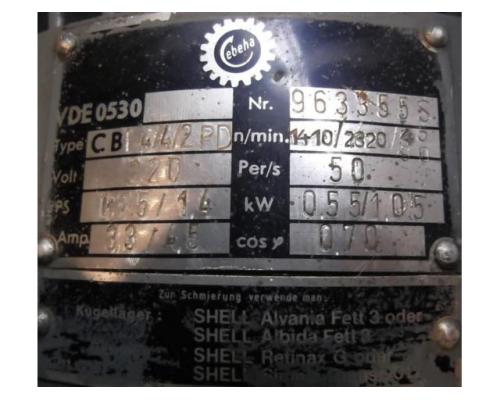 Getriebemotor 0,55/1,05 kW 45/90 U/min von Cebeha – CB14/4/2PD - Bild 4