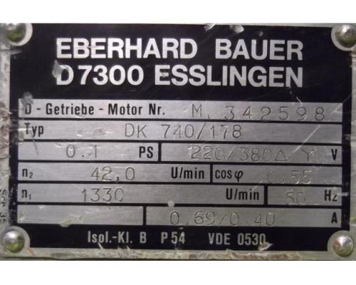 Getriebemotor 0,075 kW 42 U/min von Bauer – DK740/178 - Bild 4
