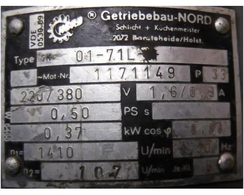 Getriebemotor 0,37 kW 107 U/min von Nord – SK01-71L-4 - Bild 4