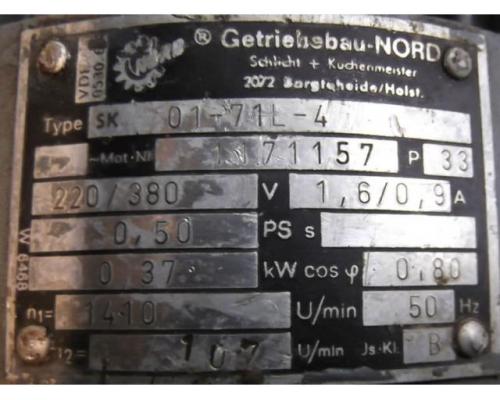 Getriebemotor 0,37 kW 107 U/min von Nord – SK01-71L-4 - Bild 8