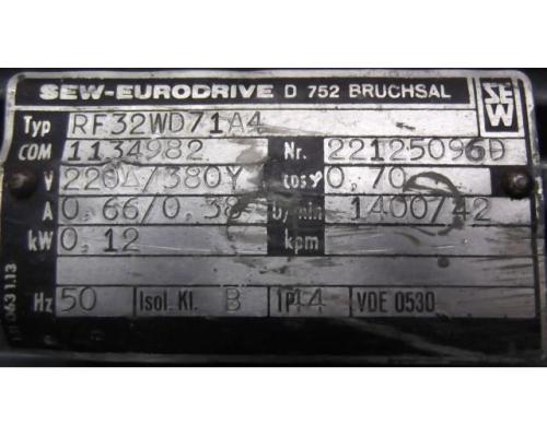 Getriebemotor 0,12 kW 42 U/min von SEW Eurodrive – RF32WD71A4 - Bild 4