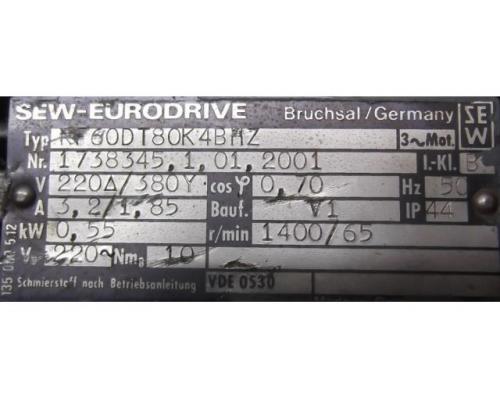 Getriebemotor 0,55 kW 65 U/min von SEW EURODRIVE – RF60DT80K4BHZ - Bild 4