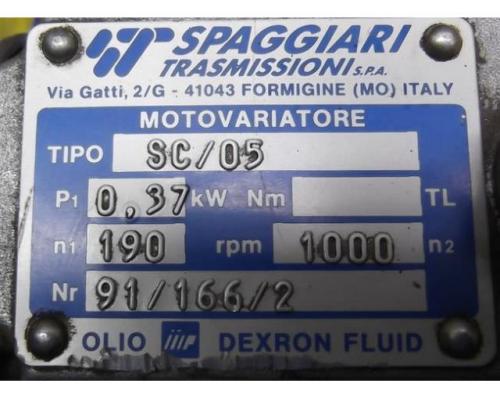 regelbarer Getriebemotor 0,37 kW 190-1000 U/min von MOTOVARIO – SC/05 - Bild 4