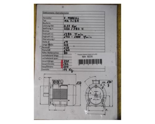 regelbarer Getriebemotor 0,37 kW 190-1000 U/min von MOTOVARIO – SC/05 - Bild 6