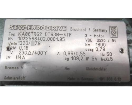 Getriebemotor 0,18 kW 79 U/min von SEW Eurodrive – KA86TR62 DT63N-4TF - Bild 4