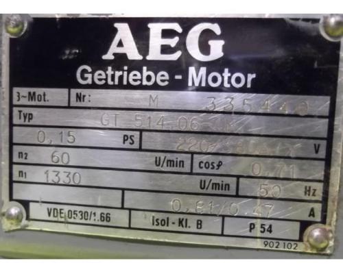 Getriebemotor 0,11 kW 60 U/min von AEG – GT514,06-4M - Bild 4