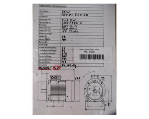 Getriebemotor 0,15 kW 42 U/min von SEW EURODRIVE – R30DT71C6B - Bild 5