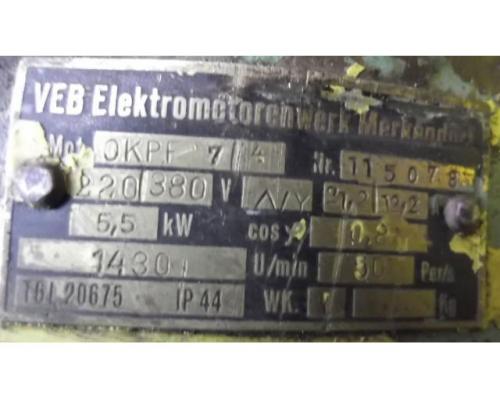 Elektromotor 5,5 kW 1430 U/min von VEM – OKPF7/4 - Bild 4