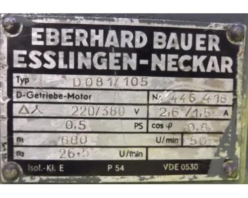 Getriebemotor 0,37 kW 26,5 U/min von Bauer – D081/105 - Bild 4