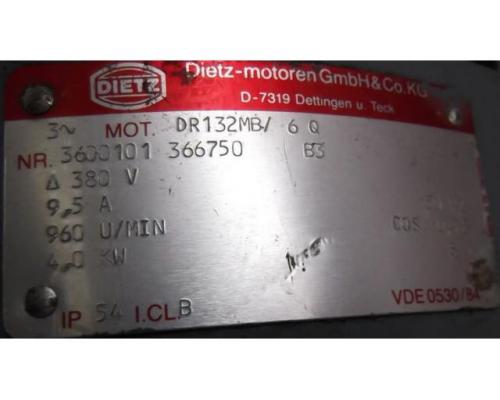 Elektromotor 4 kW 960 U/min von Dietz – DR132MB/6Q - Bild 4