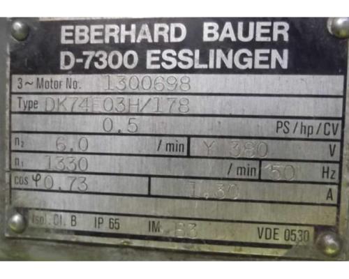 Getriebemotor 0,37 kW 6 U/min von Bauer – DK74E03H/178 - Bild 5