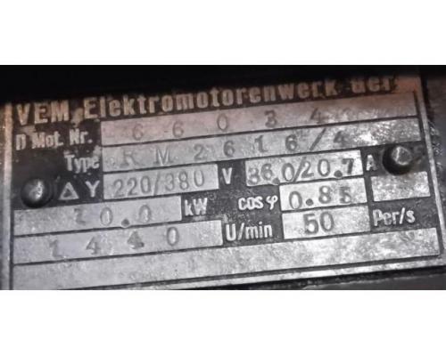 Elektromotor 10 kW 1440 U/min von VEM – RM2616/4 - Bild 4