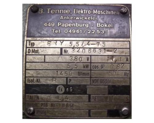 Elektromotor 5,5 kW 1450 U/min von Tennie – ERY5,5/4-75 - Bild 4
