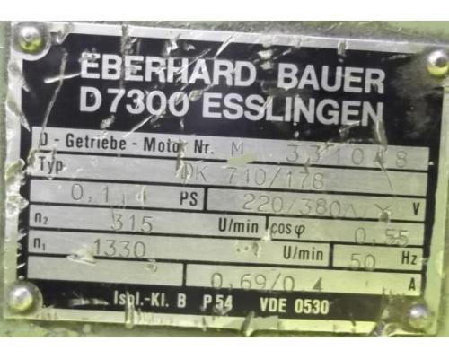 Getriebemotor 0,075 kW 315 U/min von Bauer – DK740/178 - Bild 4