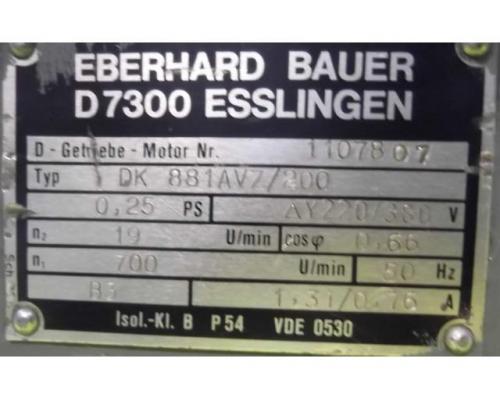 Getriebemotor 0,18 kW 19 U/min von Bauer – DK 881AVZ/200 - Bild 4