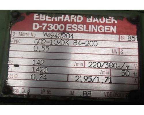 Getriebemotor 0,55 kW 142 U/min von Bauer – G02-10/DK84-200 - Bild 4