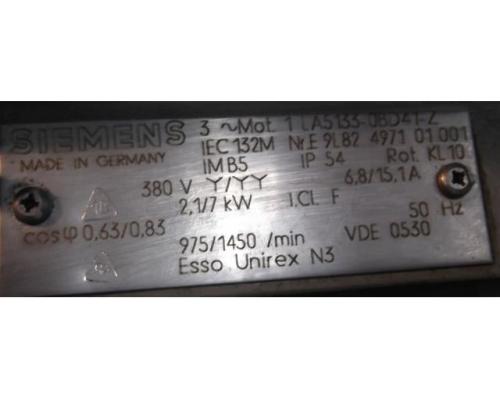 Elektromotor 2,1/7 kW 975/1450 U/min von Siemens – IEC132M IMB5 - Bild 4