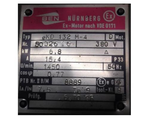 Elektromotor 6,8 kW 1450 U/min von BEN – eKD2132M-4 - Bild 4