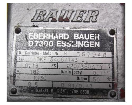 Getriebemotor 0,11 kW 182 U/min von BAUER – DKF5406/143L - Bild 4