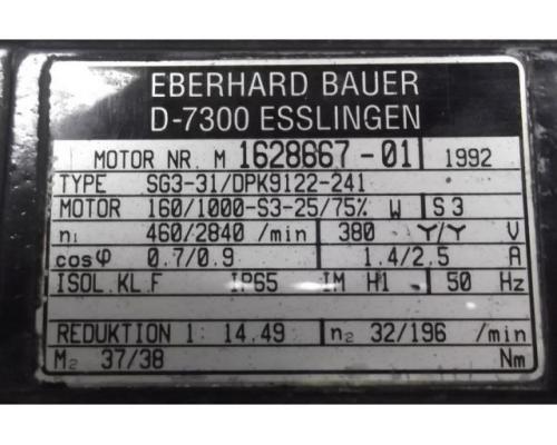 Getriebemotor 0,16/1 kW 32/196 U/min von Bauer – SG3-31/DPK9122-241 - Bild 4