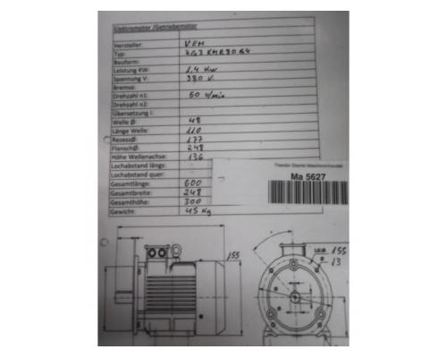 Getriebemotor 1,4 kW 50 U/min von VEM – ZG3KMRa80G4 - Bild 13