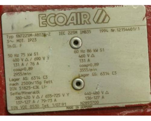 Elektromotor 75 kW 2955 U/min von Ecoair – KN7225M-AB03B-Z - Bild 15