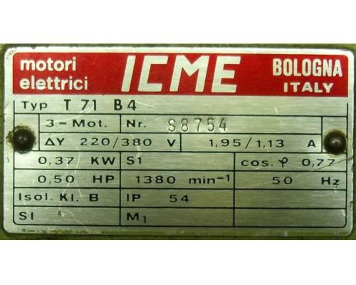 Getriebemotor 0,37 kW ca. 98 U/min von ICME – T71B4 - Bild 5