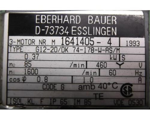Getriebemotor 0,37 kW 70 U/min von BAUER – G12-20/DK 74-178 W-AS/M - Bild 7