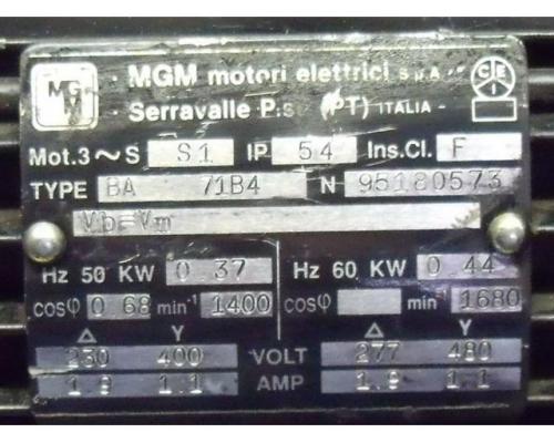 Elektromotor 0,37 kW 1400 U/min von MGM – BA71B4 - Bild 3